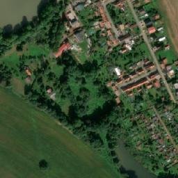 Satellite imagery of [Broumov] cemetery church sanctus t., CZ