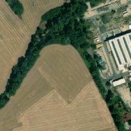 Satellite imagery of [Příšovice] precast concrete factory chimney, CZ