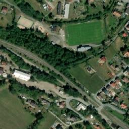 Satellite imagery of [Košťálov] church t., CZ