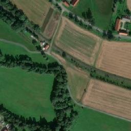 Satellite imagery of [Martínkovice] church t., CZ