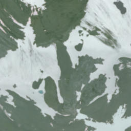 Satellite imagery of Mount Pétain, CA