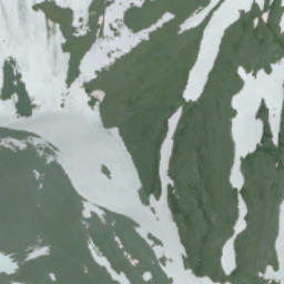 Satellite imagery of Mount Pétain, CA