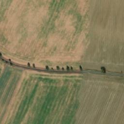 Satellite imagery of [Chotiněves] evang. church t., CZ