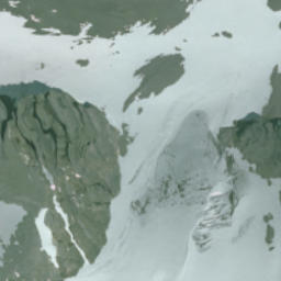 Satellite imagery of Mount Pétain, CA