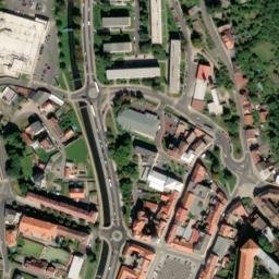 Satellite imagery of [Bílina] town hall t., CZ