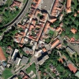 Satellite imagery of [Bílina] town hall t., CZ