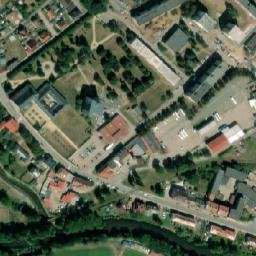 Satellite imagery of [Hostinné] former papaer mill chimney, CZ