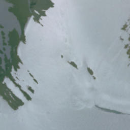 Satellite imagery of Mount Pétain, CA