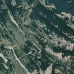 Satellite imagery of Mount Aosta, CA