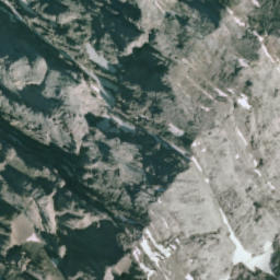 Satellite imagery of Mount Aosta, CA