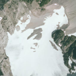 Satellite imagery of Mount Aosta, CA
