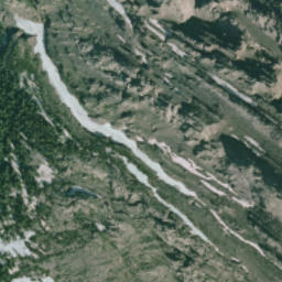 Satellite imagery of Mount Aosta, CA