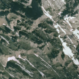 Satellite imagery of Mount Aosta, CA