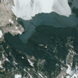 Satellite imagery of Mount Aosta, CA