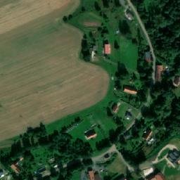 Satellite imagery of [Božanov] church t., CZ