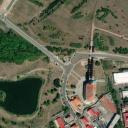 Satellite imagery of [Most] church & outlook t., CZ