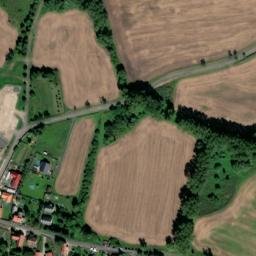 Satellite imagery of [Hrobčice] cemetery church sanctus t., CZ