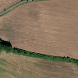 Satellite imagery of [Hrobčice] cemetery church sanctus t., CZ