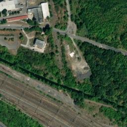 Satellite imagery of [Most] church & outlook t., CZ