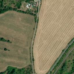 Satellite imagery of [Obrnice] former brickyard chimney, CZ