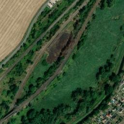 Satellite imagery of [Obrnice] former brickyard chimney, CZ