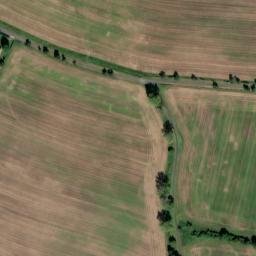 Satellite imagery of [Hrobčice] cemetery church sanctus t., CZ