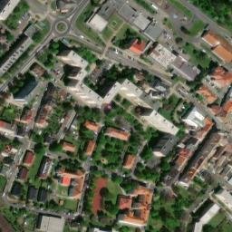 Satellite imagery of [Lovosice] old town hall t., CZ
