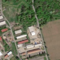 Satellite imagery of Theresienstadt concentration camp and ghetto, CZ