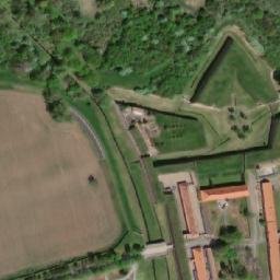 Satellite imagery of Theresienstadt concentration camp and ghetto, CZ