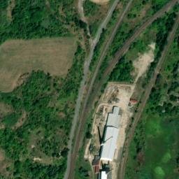 Satellite imagery of [Obrnice] former brickyard chimney, CZ