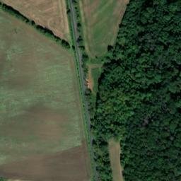 Satellite imagery of [Hrobčice] cemetery church sanctus t., CZ