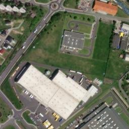 Satellite imagery of [Lovosice] old town hall t., CZ