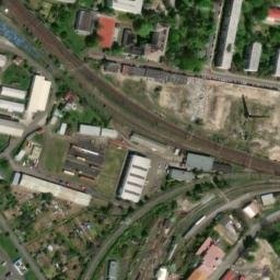 Satellite imagery of [Lovosice] old town hall t., CZ