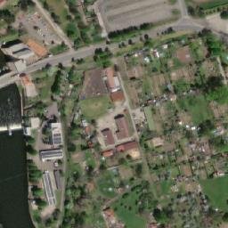 Satellite imagery of Theresienstadt concentration camp and ghetto, CZ