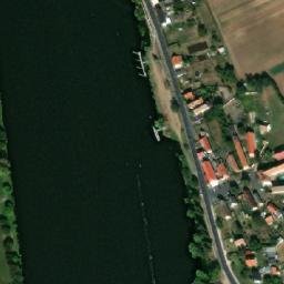 Satellite imagery of [Křešice u Litoměřic] former spinning yarn comb chimney, CZ