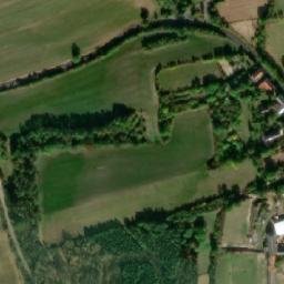 Satellite imagery of [Hoštka-Malešov] church t., CZ
