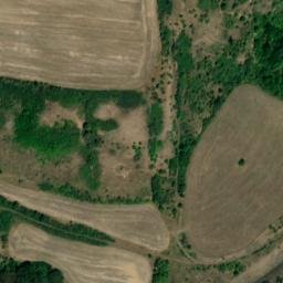 Satellite imagery of [Obrnice] former brickyard chimney, CZ