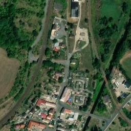 Satellite imagery of [Obrnice] former brickyard chimney, CZ