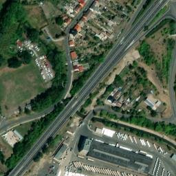 Satellite imagery of [Obrnice] former brickyard chimney, CZ