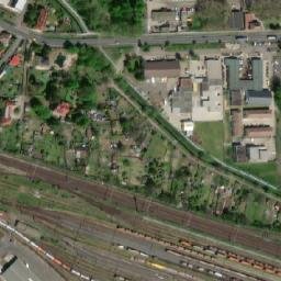 Satellite imagery of Glanzstoff-Bohemia [Lovosice] factory chimney, CZ