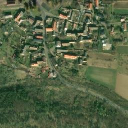 Satellite imagery of [Hoštka-Malešov] church t., CZ