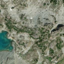 Satellite imagery of Seven O'clock Mountain, CA
