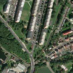 Satellite imagery of [Jirkov-Březenec] former cotton spinning mill chimney, CZ
