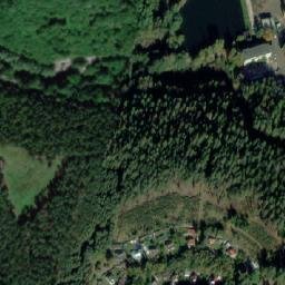 Satellite imagery of [Bělá pod Bezdězem] paper mill chimney, CZ