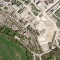 Satellite imagery of [Sulejovice] cement works chimney, CZ