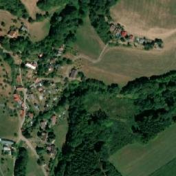 Satellite imagery of [Úbislavice] church t., CZ