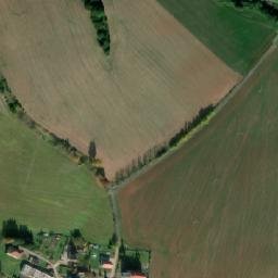 Satellite imagery of [Úbislavice] church t., CZ
