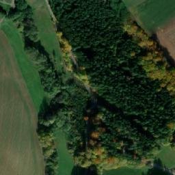 Satellite imagery of [Úbislavice] church t., CZ