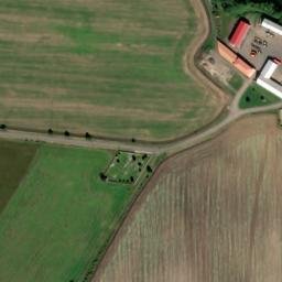 Satellite imagery of [Měrunice] church t., CZ