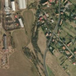Satellite imagery of [Štětí-Radouň] chapel sanctus t., CZ